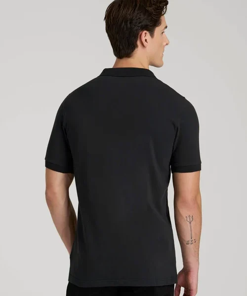 Black Veylorin Classic Fit Two Button Short Sleeve Polo Shirt Nuviandcasao 3 - nuviandcasa