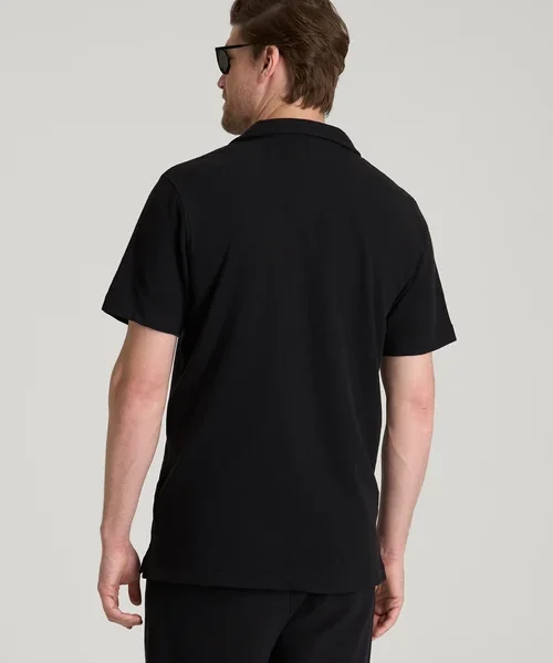 Black Zervalon Relaxed Fit Short Sleeve Button Front Collared Shirt Nuviandcasao 5 - nuviandcasa Black Zervalon Relaxed Fit Short Sleeve Button Front Collared Shirt Nuviandcasao 3 - nuviandcasa