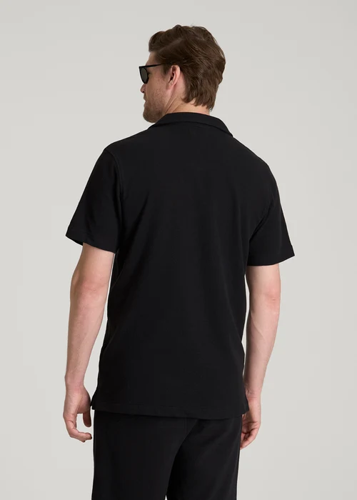 Black Zervalon Relaxed Fit Short Sleeve Button Front Collared Shirt Nuviandcasao 3 - nuviandcasa Black Zervalon Relaxed Fit Short Sleeve Button Front Collared Shirt Nuviandcasao - Image 3
