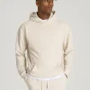 Cream Zorvella Relaxed Fit Nuviandcasao Kangaroo Pocket Pullover Hoodie