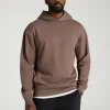 Nuviandcasao Taupe Brown Zelvoro Relaxed Fit Drop Shoulder Pullover Hoodie