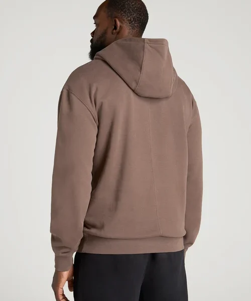 Nuviandcasao Taupe Brown Zelvoro Relaxed Fit Drop Shoulder Pullover Hoodie 3 - nuviandcasa