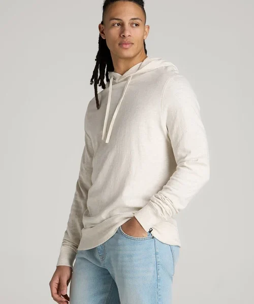 Oatmeal Ivory Virelune Drawstring Pullover Hoodie with Ribbed Cuffs Nuviandcasao 3 - nuviandcasa
