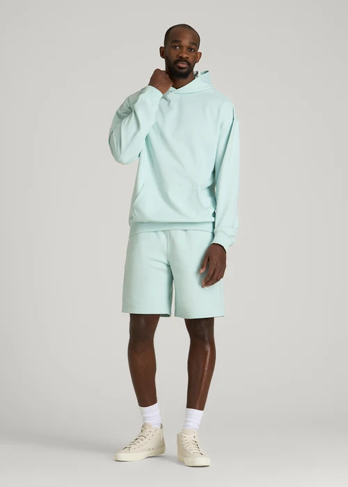 Soft Mint Velquira Nuviandcasao Relaxed Fit Kangaroo Pocket Pullover Hoodie 2 - nuviandcasa Soft Mint Velquira Nuviandcasao Relaxed Fit Kangaroo Pocket Pullover Hoodie - Image 2