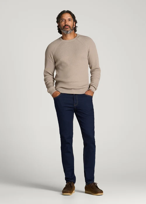 Warm Taupe Veylorris Ribbed Knit Raglan Sleeve Crewneck Sweater Nuviandcasao 3 - nuviandcasa Warm Taupe Veylorris Ribbed Knit Raglan Sleeve Crewneck Sweater Nuviandcasao - Image 3
