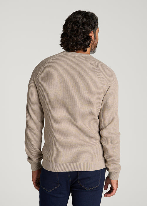 Warm Taupe Veylorris Ribbed Knit Raglan Sleeve Crewneck Sweater Nuviandcasao 2 - nuviandcasa Warm Taupe Veylorris Ribbed Knit Raglan Sleeve Crewneck Sweater Nuviandcasao - Image 2